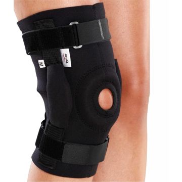 Genunchiera cu Stabilizare pe Rotula si Benzi Velcro pentru Ajustare, Culoare Negru Marime XXL 