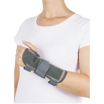Suport Fixare Incheietura Mana, Ambidextra, Marimea S, Circumferinta Antebrat 12.5-15.5 cm, Nuanta Gri